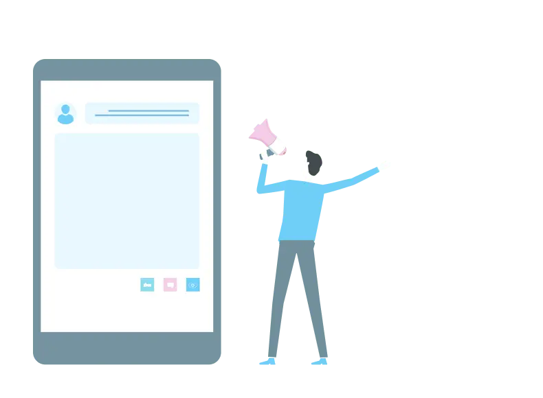 続けられるSNS運用を重視のイメージ画像
