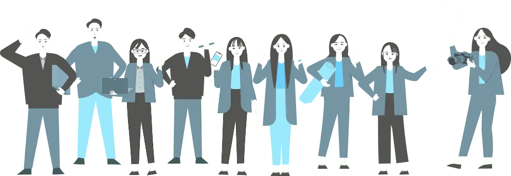 UNFOLDの社員さんのイラスト